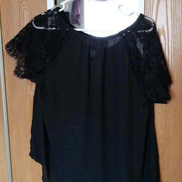 Torrid Black Lace Sleeve Top - Picture 3 of 3